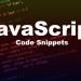 javascript code snippets